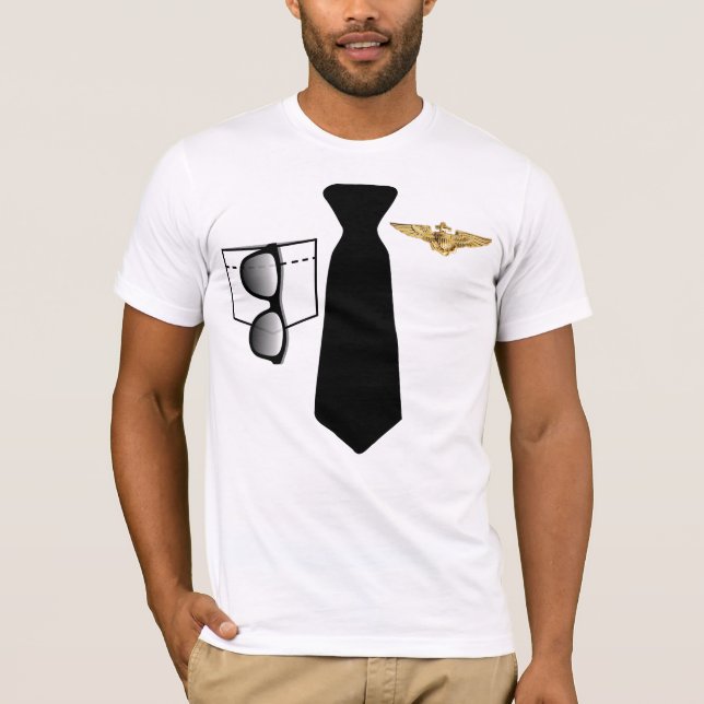 PILOT CAPTAIN COSTUME T-SHIRTS (Framsida)