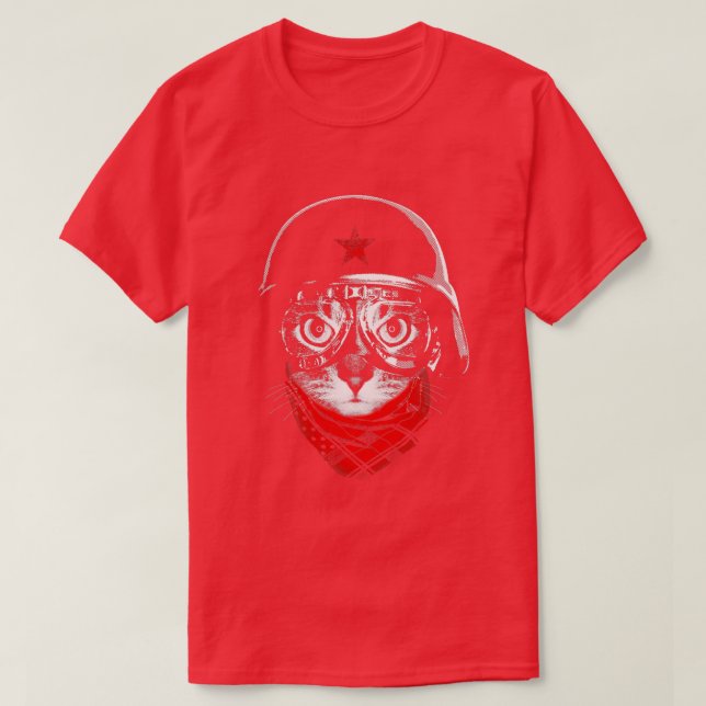 Pilot Cat T Shirt (Design framsida)