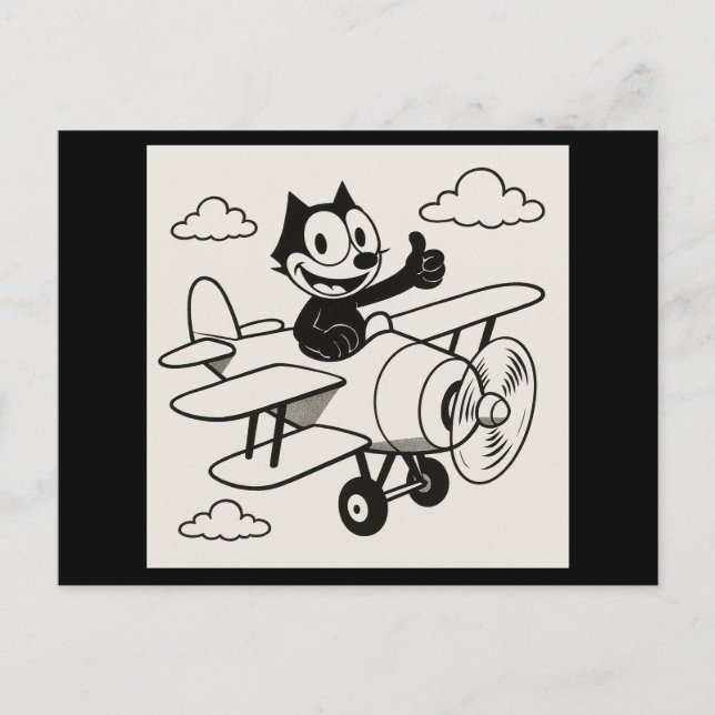 Pilot Cat Vykort (Framsida)