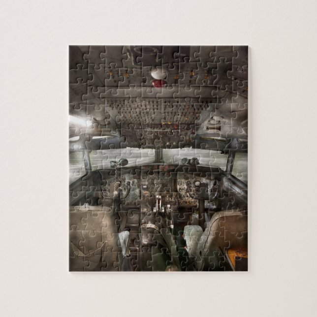 Pilot - Cockpit - Vi behöver en pilot eller två Pussel (Vertikal)