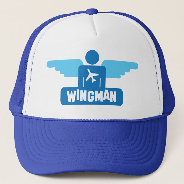 pilot- design för wingman truckerkeps (Framsida)