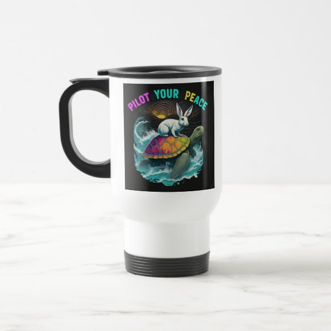 "Pilot Din fred" - Resekaffemug Resemugg (Vänster)