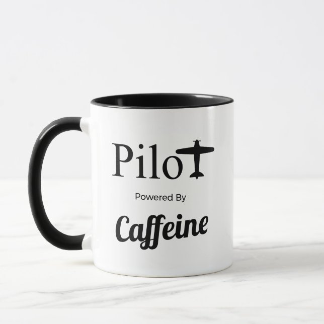 Pilot driven av koffein mugg (Vänster)