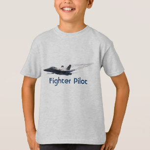 Pilot F/A-18 Hornet Jet Flygplan Kids T-Shirt