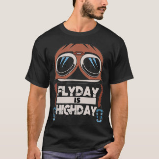Pilot Flaily är Hat Aviator-högdagern T Shirt