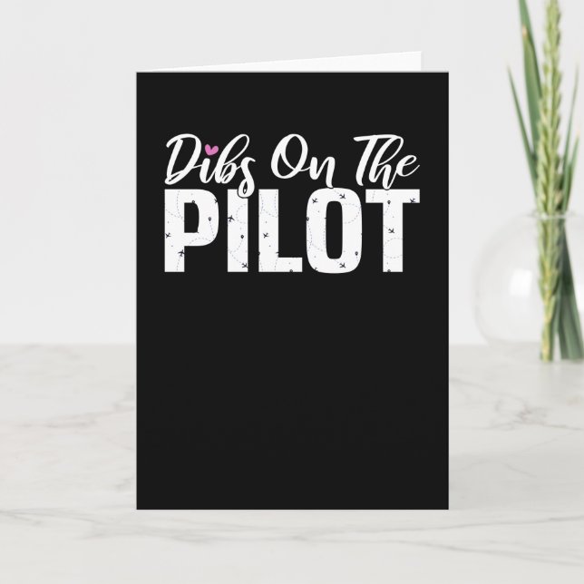 Pilot Flygkapten Airline Aviator Aviation Kort (Framsida)