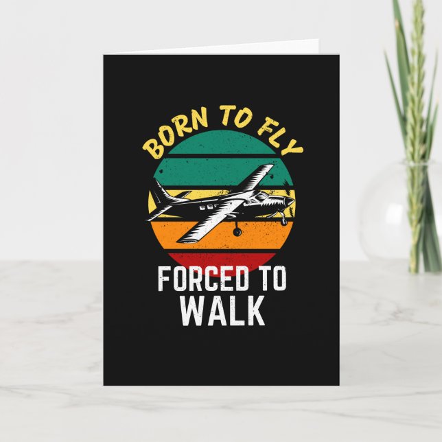 Pilot Flygplan Aviation Funny som betalar flygpilo Kort (Framsida)