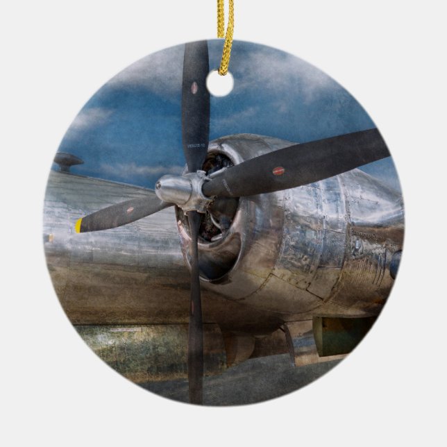 Pilot- - flygplan - Ben-29 Superfortress Julgransprydnad Keramik (Framsidan)