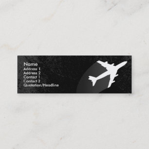 Pilot- flygplan eller flygvärdinnavisitkort mini visitkort