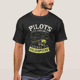 Pilot Flygplan Flygplanens beteckningar Flygheliko T Shirt