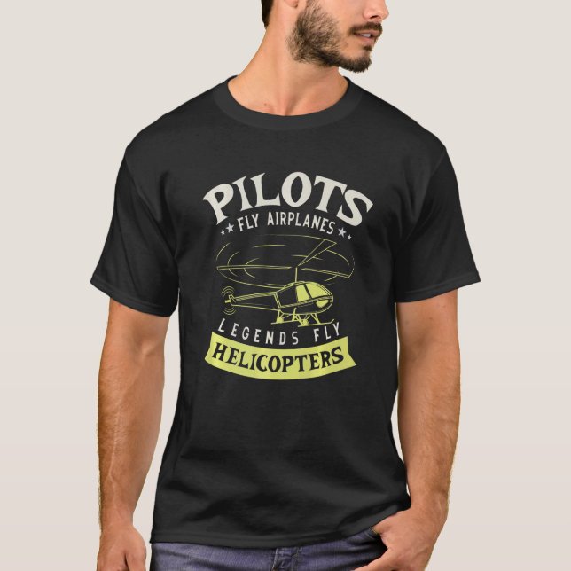 Pilot Flygplan Flygplanens beteckningar Flygheliko T Shirt (Framsida)
