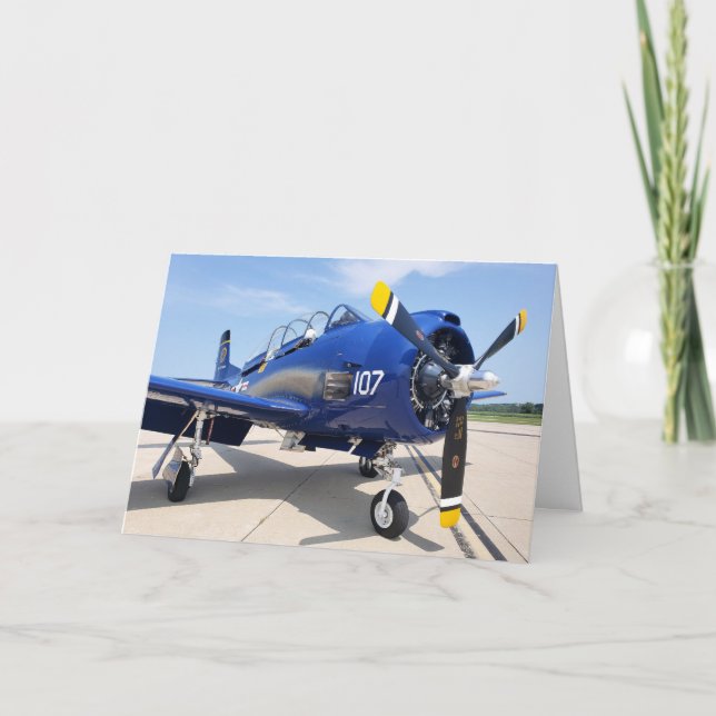 Pilot födelsedag kort (Framsida)