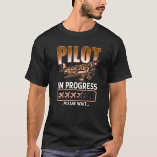 Pilot för barn som är under utveckling framtida pi t shirt