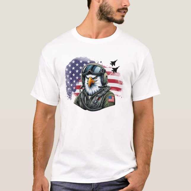 Pilot för bekämpning av människohandel med F-15 Je T Shirt (Framsida)