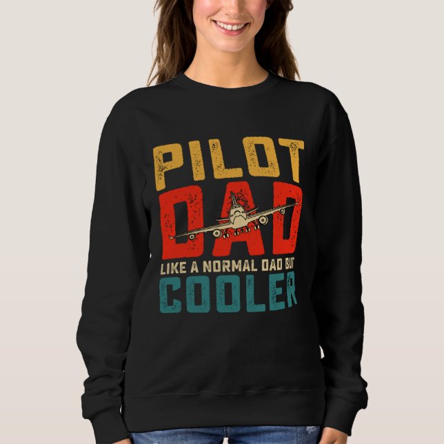 pilot for dad father aviation airplane pilot t shirt (Framsida)