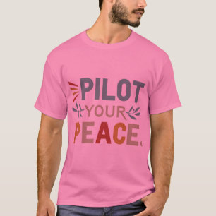 Pilot för din fred t shirt