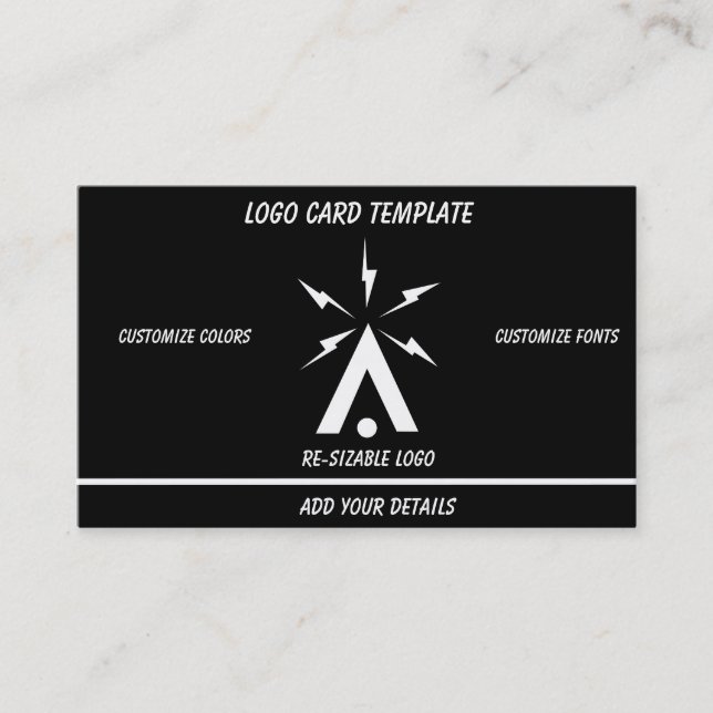 Pilot för enkelt rita blå flygplansdiagram visitkort (Framsida)