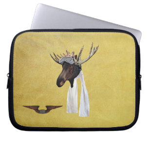 Pilot för flygande moose Aviation Pilot Laptop Sleeve