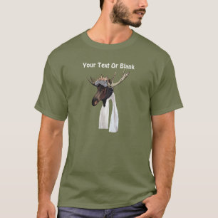 Pilot för flygande moose Aviation Pilot T-shirt