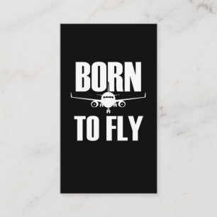 Pilot för flygplanet Kärlek Funny Pilot Visitkort