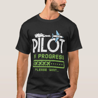 Pilot för framtida pilotflygplan under utveckling t shirt