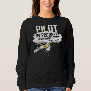 Pilot för framtida Vintage för flygplanspilot i pi T Shirt