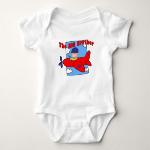 Pilot för storebror på flygplan t-shirt