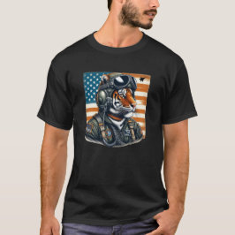 Pilot för tigerbekämpning t shirt
