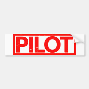 Pilot Frimärke Bildekal