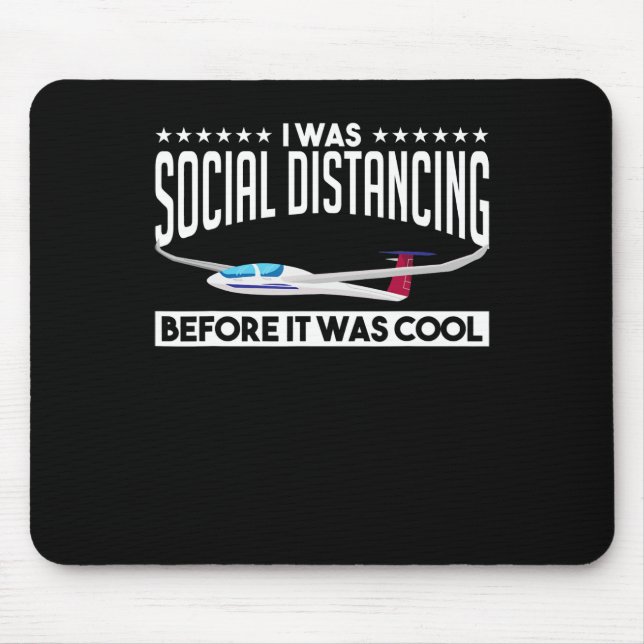 Pilot Glider Pilot Älskare Gift Musmatta (Framsidan)