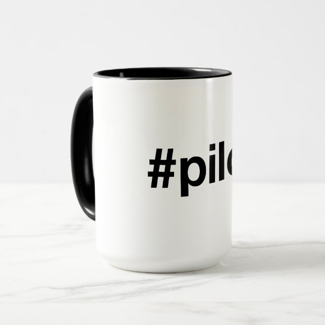 PILOT Hashtag Mugg (Framsida vänster)