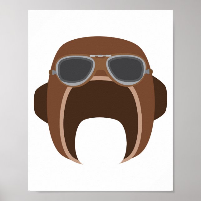 Pilot hjälm poster (Framsidan)