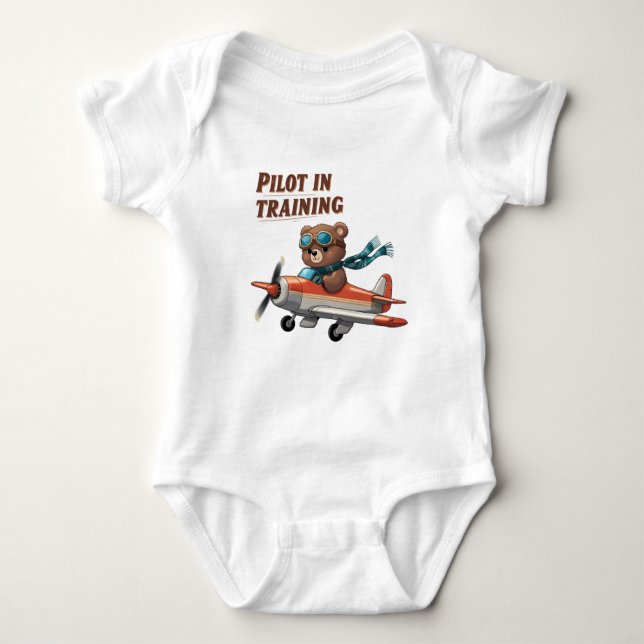Pilot i Baby-utrustning för utbildning - ljuddämpa T Shirt (Framsida)