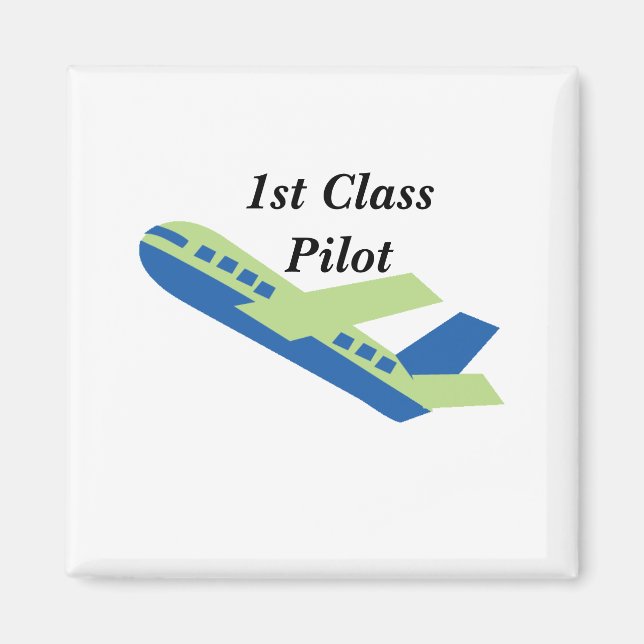 Pilot i första klass magnet (Framsidan)