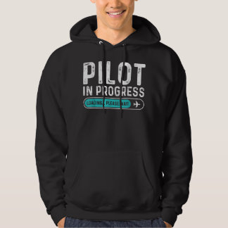 Pilot i pågående arbete Vänta på en fungerande luf Hoodie