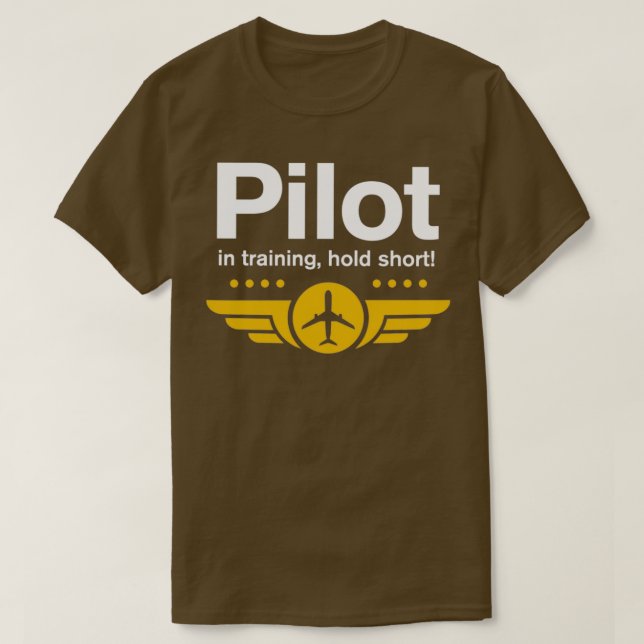 Pilot i utbildningsförvar Kort för Student-pilot  T Shirt (Design framsida)