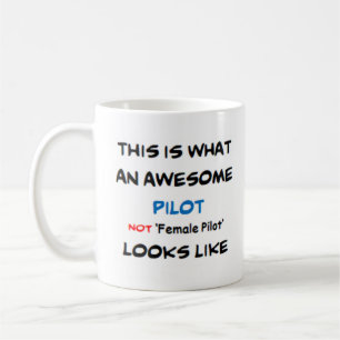 pilot, inte honpilot, fantastisk, kaffemugg