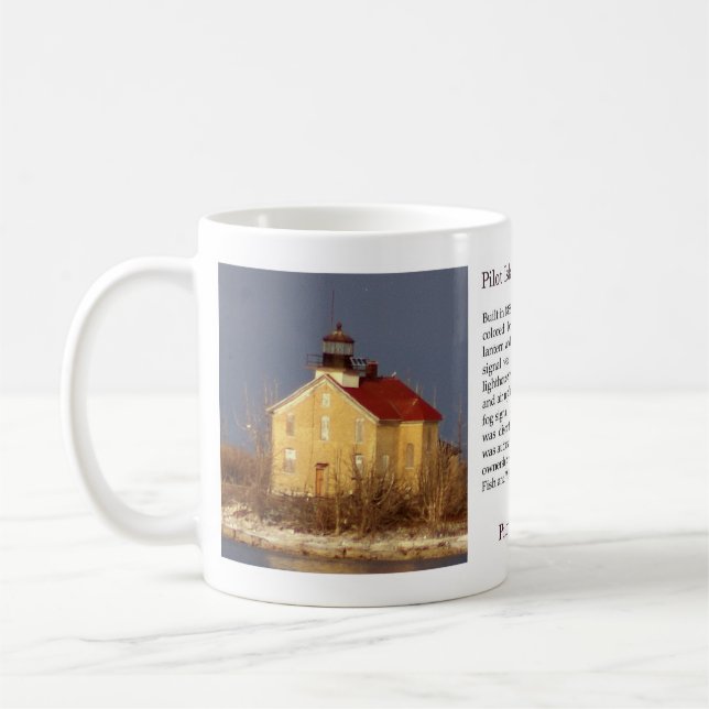 Pilot Island Lighthouse-historik mugg (Vänster)
