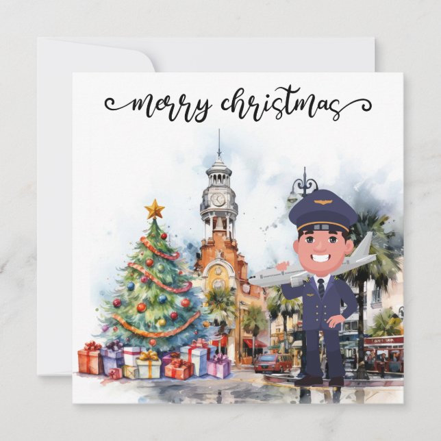 Pilot Jultid i Florida Julkort (Framsida)