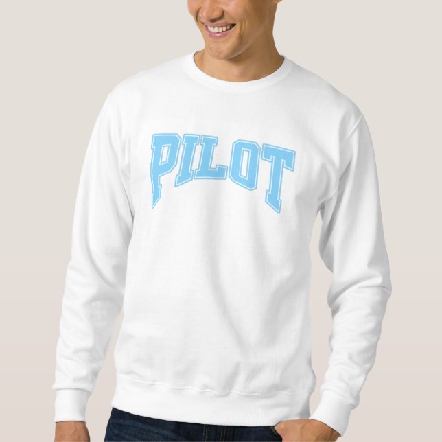 Pilot Life - Roligt & Snyggt Aviation Graphics Lång Ärmad Tröja (Framsida)