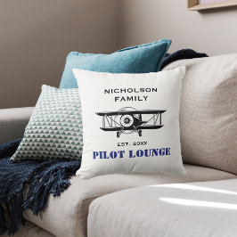 Pilot Lounge & Coola Personlig för flygplansflygni Kudde