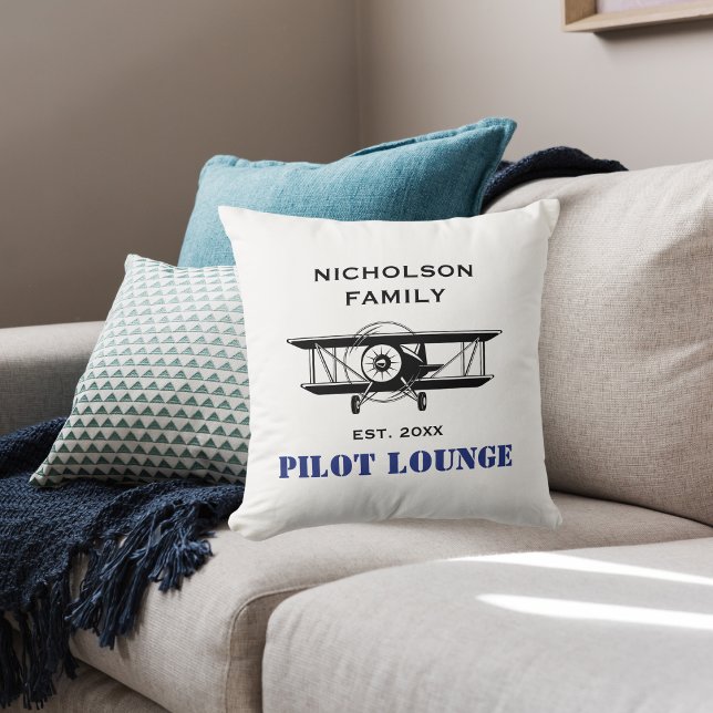 Pilot Lounge & Coola Personlig för flygplansflygni Kudde (Skapare uppladdad)