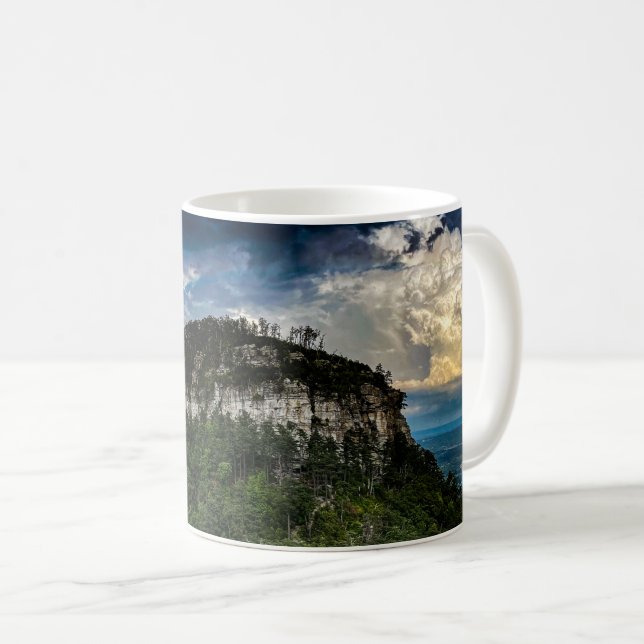 Pilot Mountain NC State Park | efter regnbåge Kaffemugg (Framsida höger)