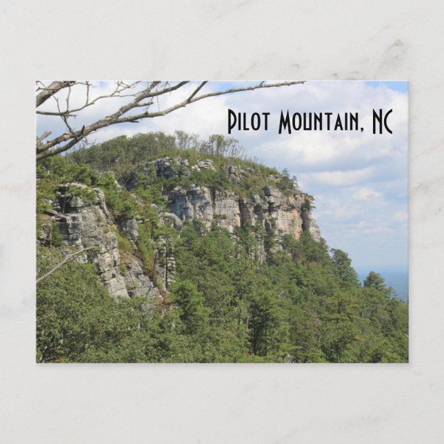 Pilot Mountain NC vycard Vacation Keepsak Vykort (Framsida)