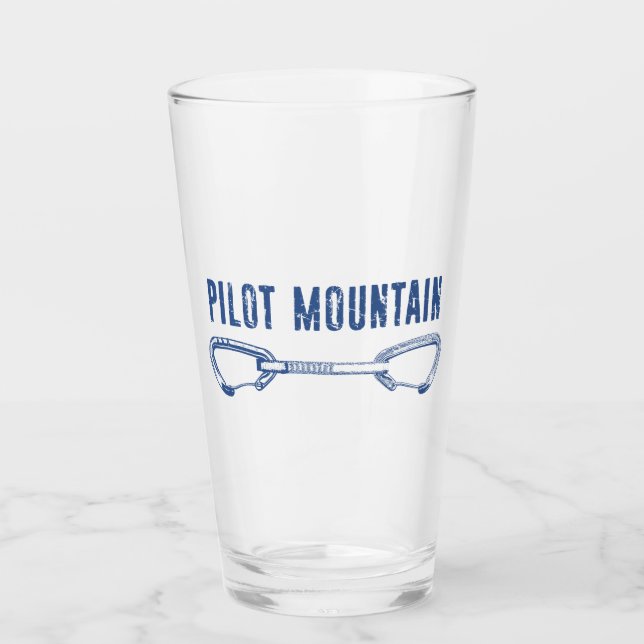 Pilot Mountain North Carolina Klättring Quickdraw Glaskopp (Framsida)