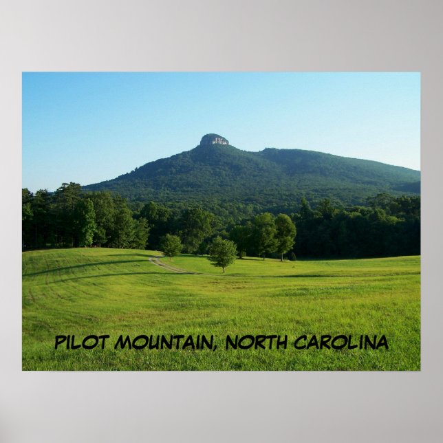 PILOT MOUNTAIN, NORTH CAROLINA POSTER (Framsidan)