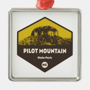Pilot Mountain State Park North Carolina Julgransprydnad Metall