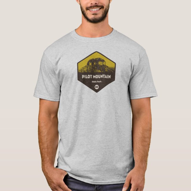 Pilot Mountain State Park North Carolina T Shirt (Framsida)