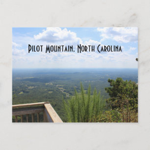 Pilot Mountain Vacation Keepsaké North Carolina Vykort