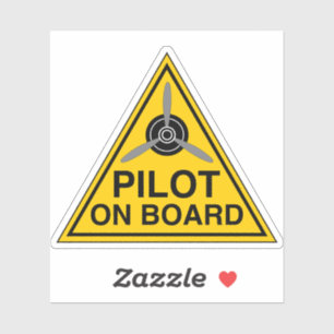 Pilot ombord-tecken klistermärken